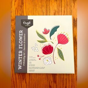 !!NEW!! Craft Crush Winter Flower Embroidery Kit
